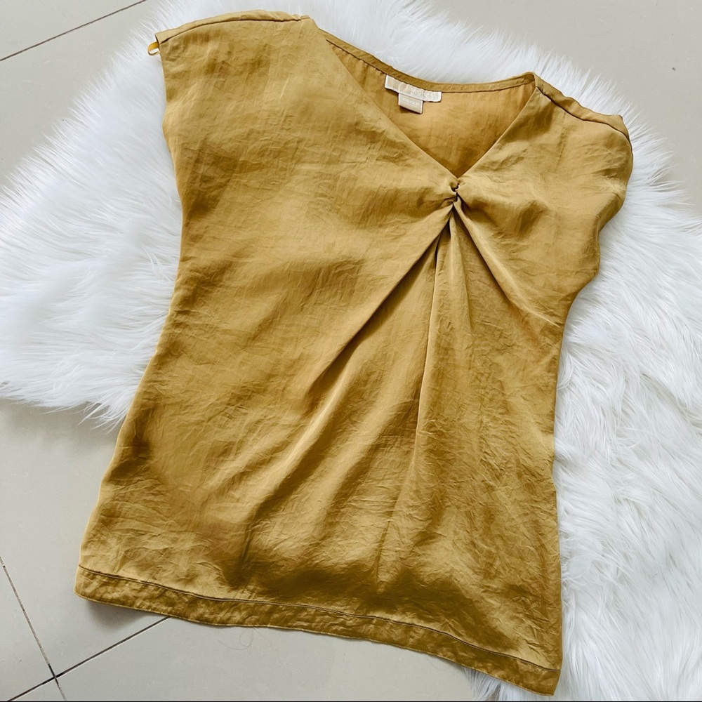 Michael Kors Gold Silky Blouse